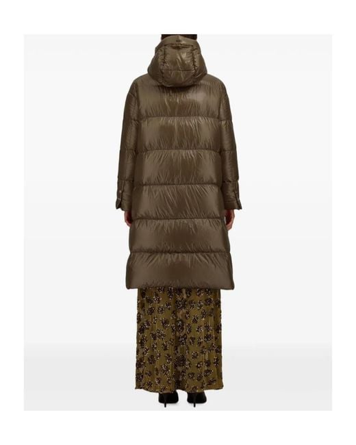 Herno Green Quilted Hooded Down Jacket