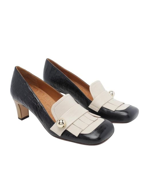 Chie Mihara Brown Square-Toe High Heels
