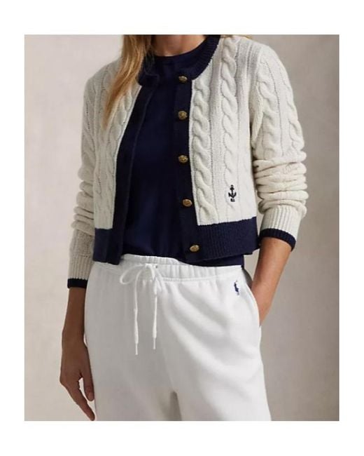 Ralph Lauren White Cashmere Cardigan