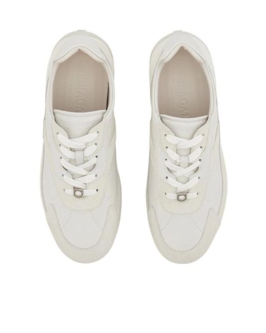 Ferragamo White Low Top Sneaker for men