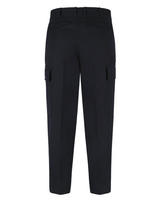 PT01 Blue Pt Torino The Sailmaker Wool Cargo Trousers for men