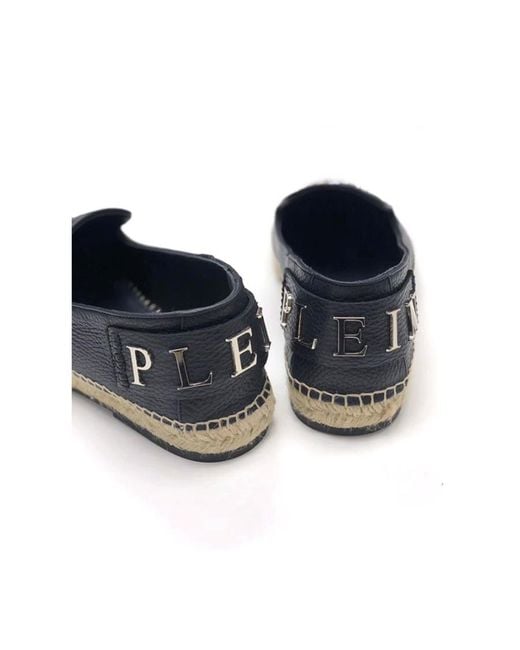 Philipp Plein Black Star Riveted Business Casual Shoes for men