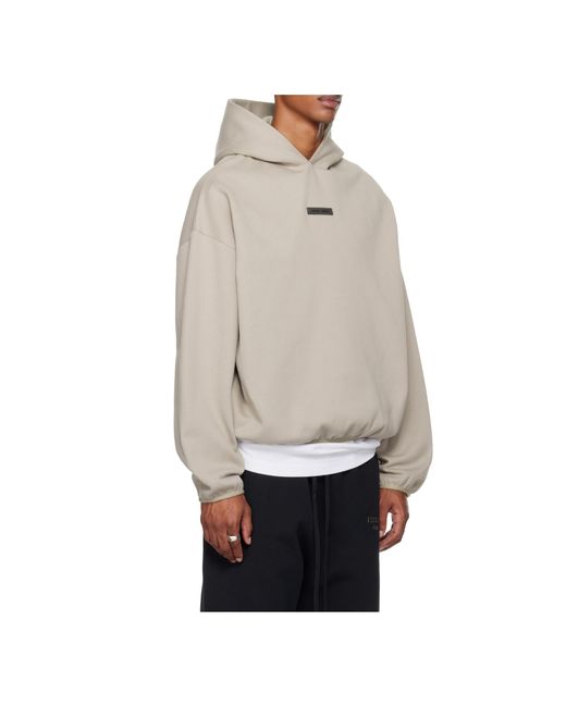 Fear Of God Gray Logo Hoodie for men