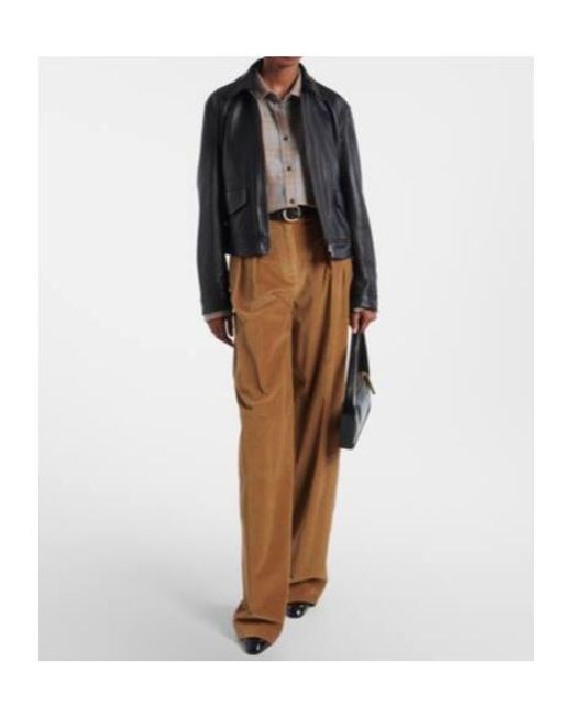 Altuzarra Brown Pip Cotton Corduroy Wide-Leg Pants