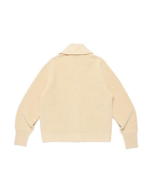 Human Made Natural Heart-Patch Wool Cardigan for men