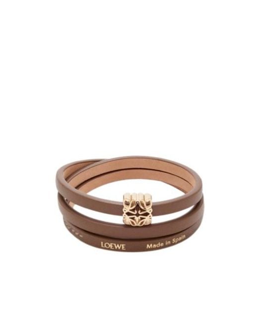 Loewe White Anagram Bombe Twist Bracelet