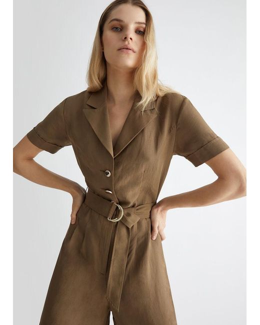 Liu Jo Natural Wide-Leg Jumpsuit