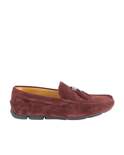 Giorgio Armani Red Tassel Business Casual Shoes for men