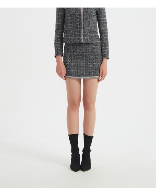 Marissa Chiara Gray Woolen Skirt