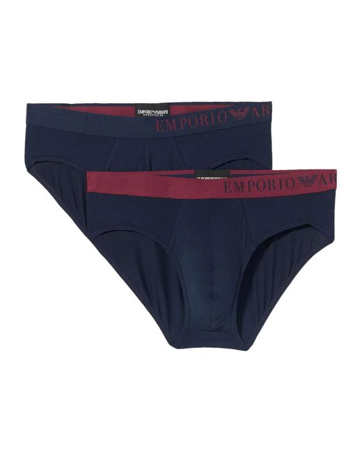 Emporio Armani Blue Two Piece Briefs Pants for men