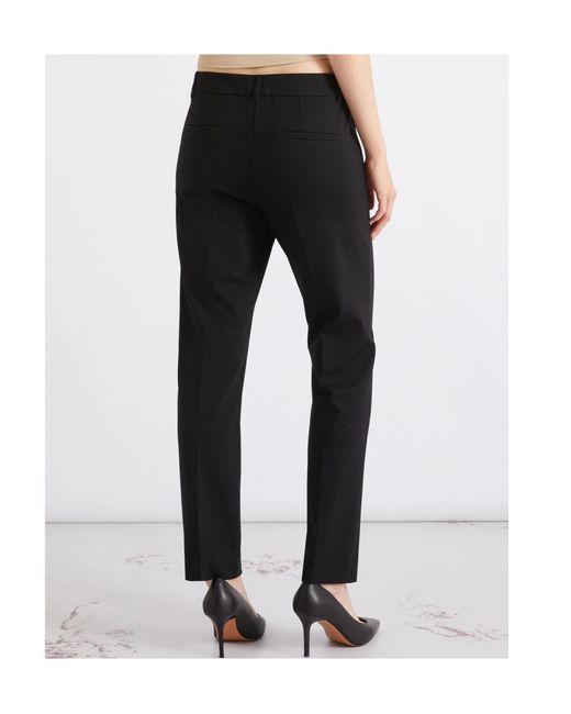 Marella Black Jersey Chino Trousers