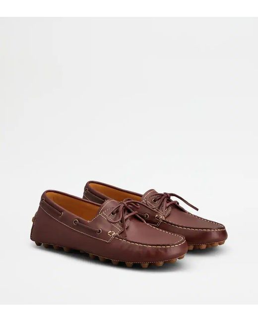 Tod's Brown Round-Toe Loafers for men