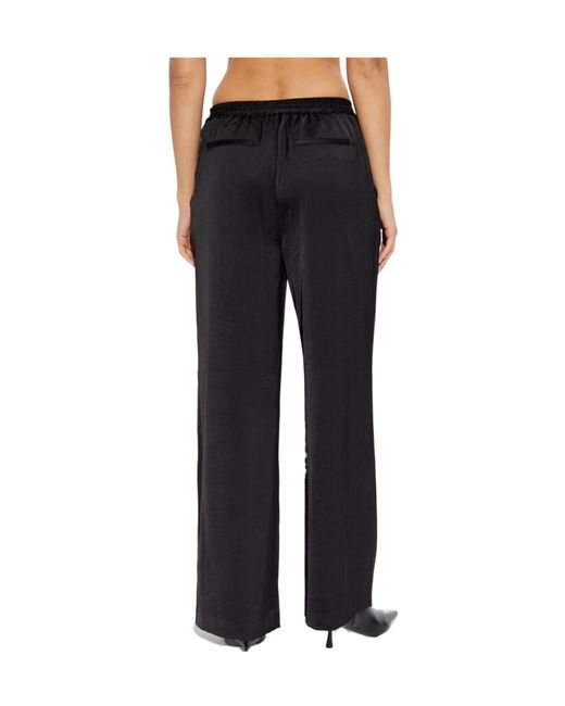 AllSaints Black Theah Wide-Leg Pants