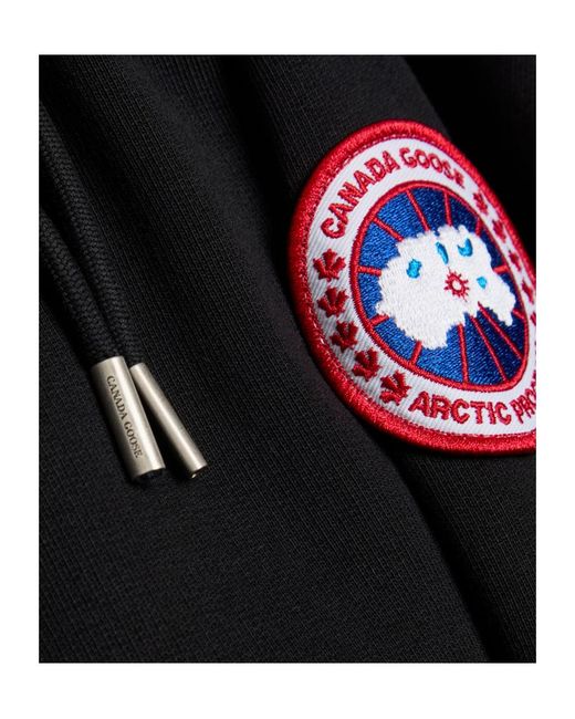 Canada Goose Black Hooded Cotton Sweatshirt for men