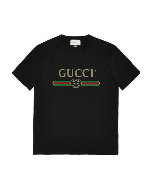 Gucci Black Oversized Logo T-Shirt