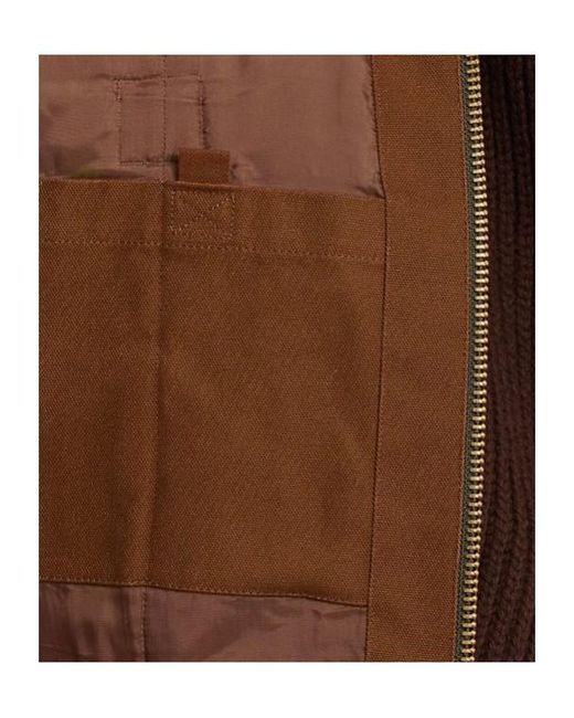 Sacai Brown X Carhartt Duck Knit Jacket