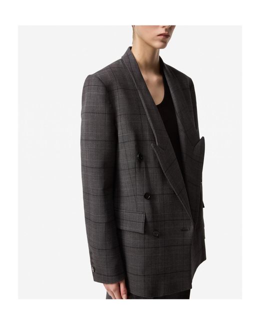Coperni Black Double-Breasted Tailored Jacket