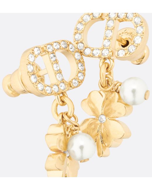 Dior Petit Cd Lucky Charms Earrings in Metallic | Lyst