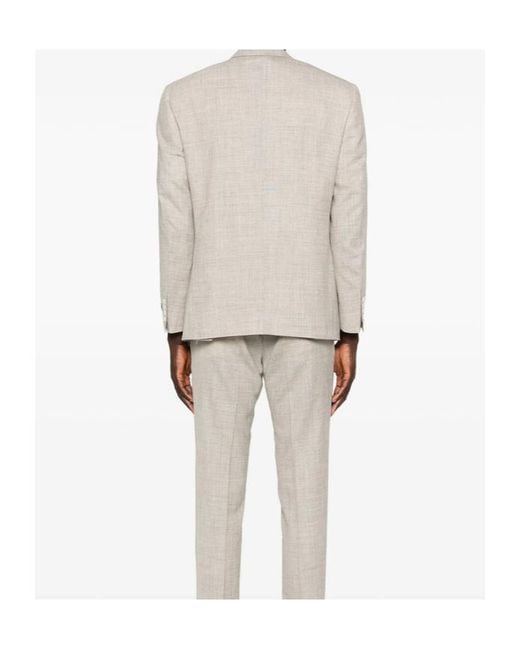 Canali White Single-Breasted Suit Jacket for men