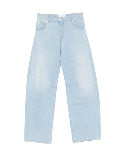ERMANNO FIRENZE Blue Wide-Leg Jeans