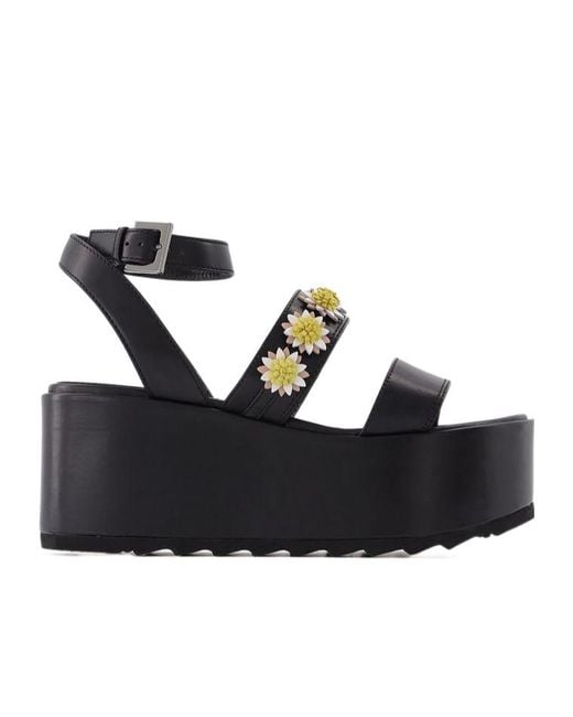 Fabrizio Viti Black Tima Platform Sandals