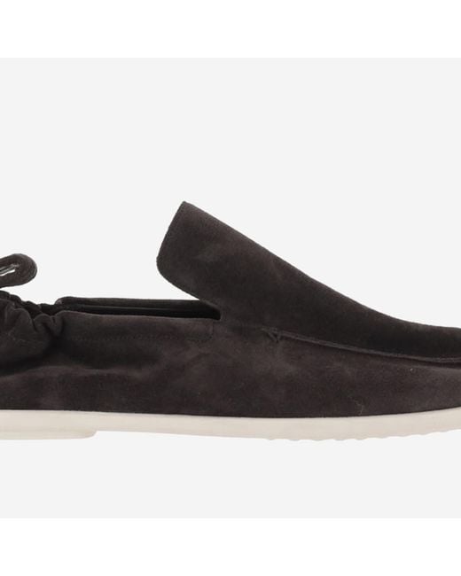 Bottega Veneta Black Round-Toe Loafers for men