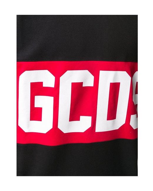 Gcds Red Logo Printed T-Shirt for men