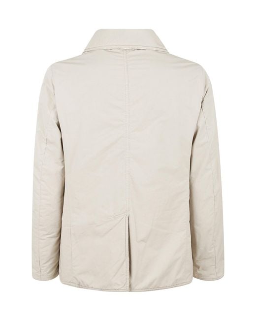 Aspesi Natural Double-Breasted Straight-Hem Jacket for men