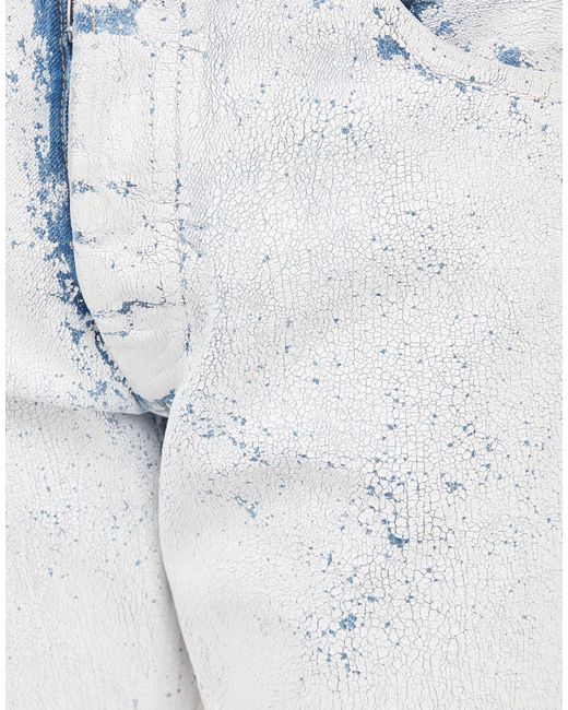 Maison Margiela White Mid Rise Straight Leg Jeans for men