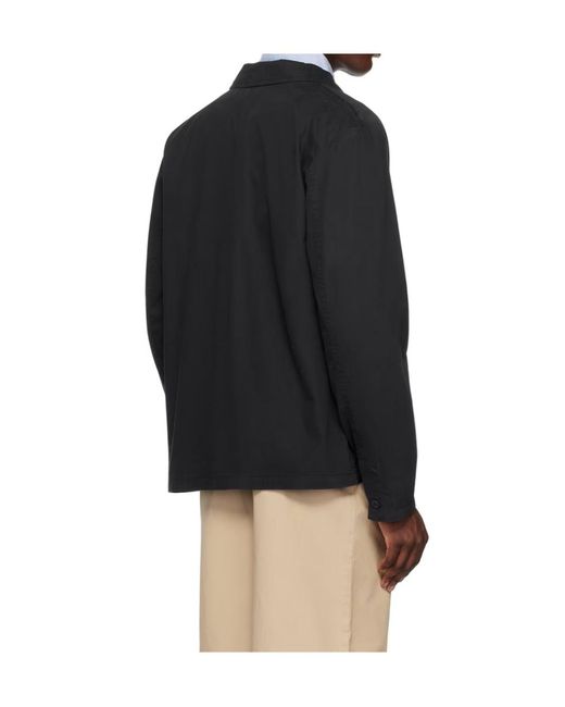 A.P.C. Black Casual Jacket With Buttons On Front for men