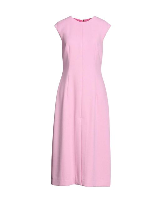 Dolce & Gabbana Pink Sleeveless Solid Color Dress