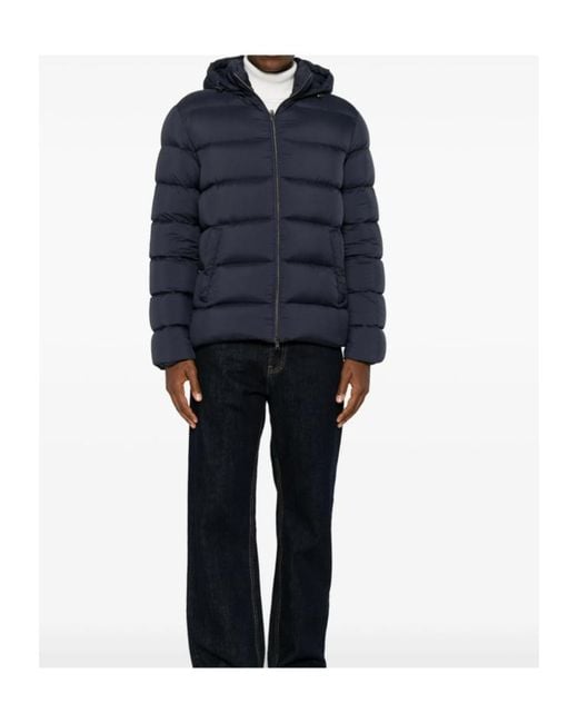Herno Blue Long-Sleeve Jacket for men