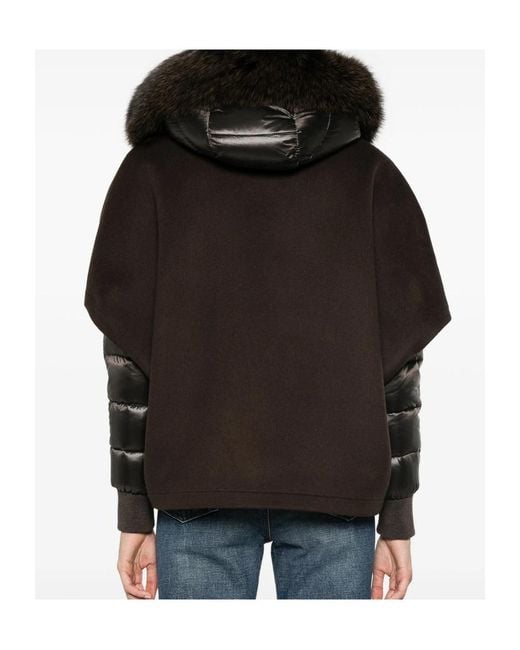 Moorer Black Long-Sleeve Casual Jacket