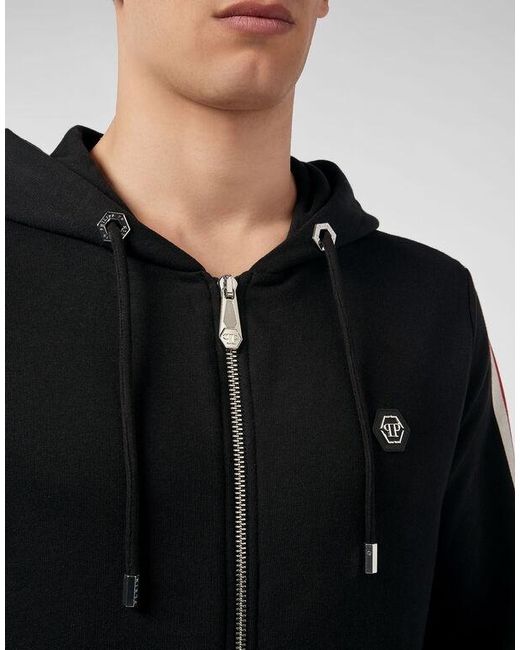 Philipp Plein Black Logo Casual Jacket for men