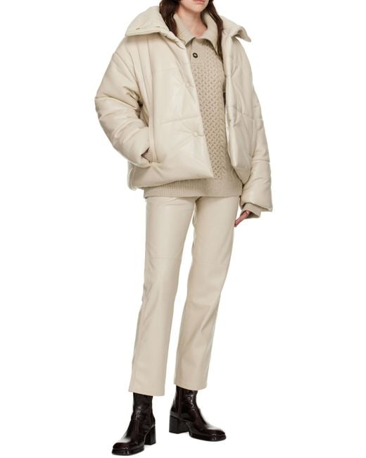 Nanushka Natural Hide Down Jacket