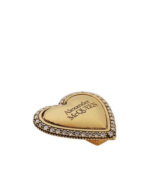 McQueen White Debossed-Logo Lace Lock