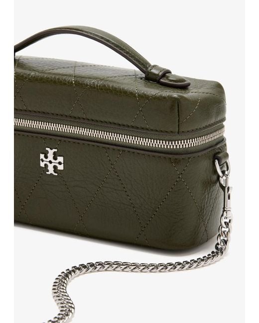 Tory Burch Green Quilted Shoulder Bag