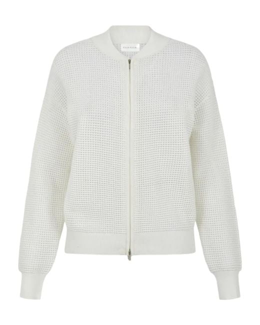 P.A.R.O.S.H. White Renfield Zip-Up Cardigan
