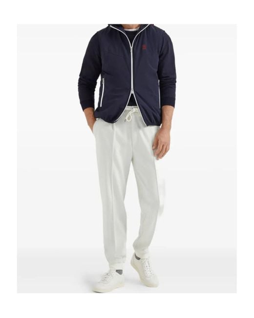 Brunello Cucinelli Blue Water-Resistant Vest for men