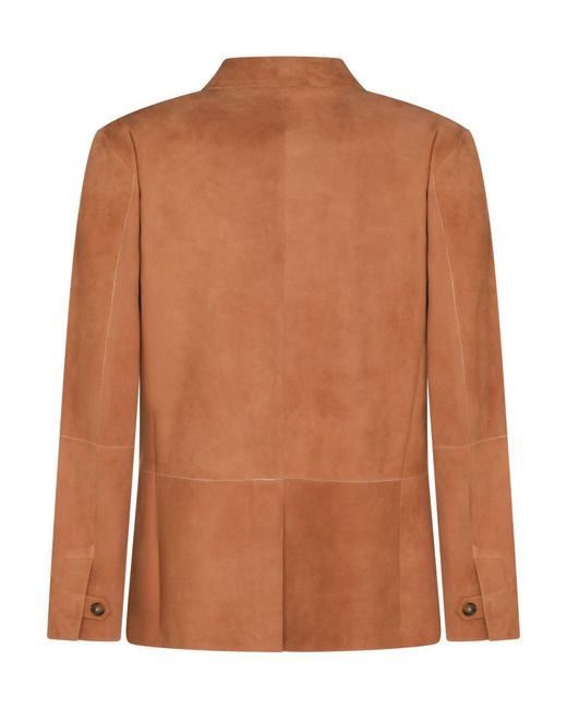 Canali Brown Patch Pocket Blazer for men