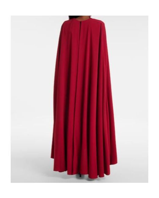 Roksanda Red Neolitsea Shawl Crepe Cocktail Dress