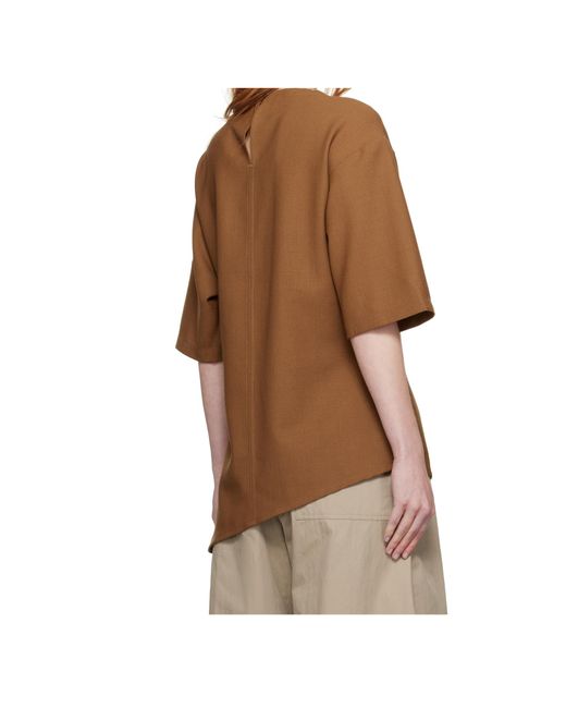 Studio Nicholson Brown Vichy Top