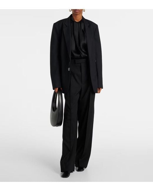 Wardrobe NYC Black Wide-Leg Casual Pants