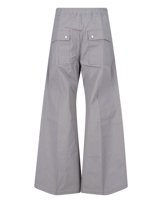Rick Owens Gray Drawstring Casual Pants for men