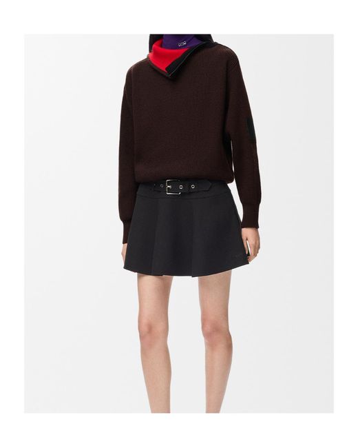 Loewe Black Mini Skirt