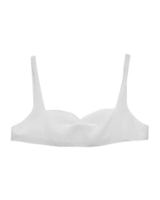 Prada White Crepe De Chine Top