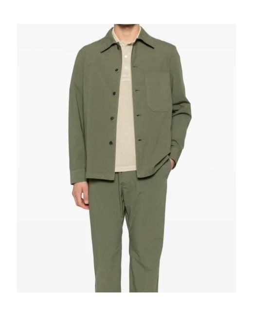 Barena Green Button Pocket Shirt for men