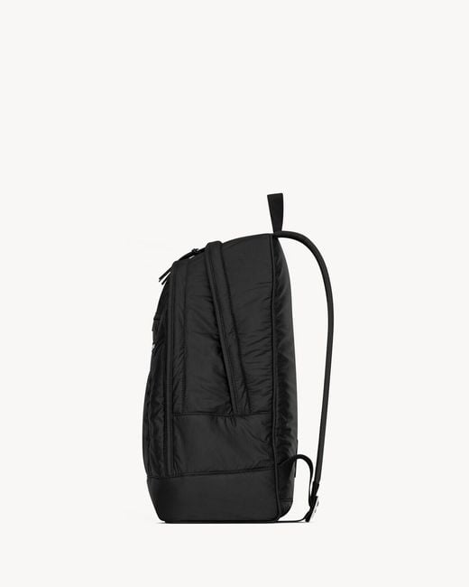 Saint Laurent Black City Zip-Up Backpack for men