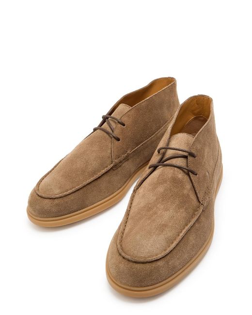 Tod's Brown Polacco Suede Boots for men