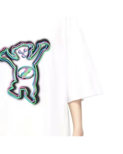 we11done White Teddy Bear Printed T-Shirt